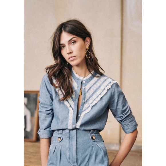 🦄SOLD🦄 NWOT Sezane | Laure Shirt - Picture 4 of 16